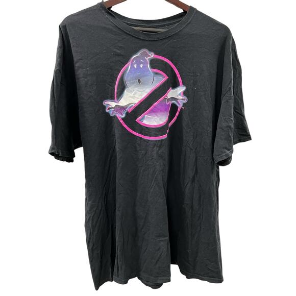 GHOSTBUSTERS Who Ya Gonna Call Black logo classic tee big & tall sz XXL 2X - Picture 1 of 4